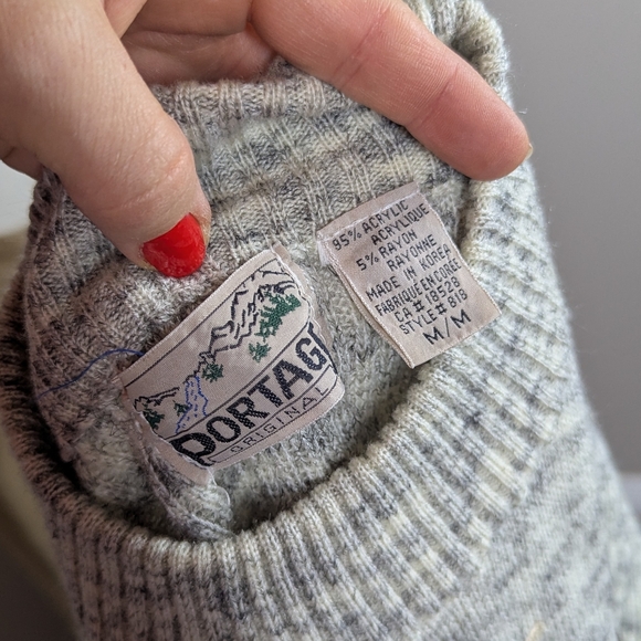 Vintage Duck Sweater | Nautical Heritage Knit Outdoorsy Preppy Size L - Picture 3 of 9